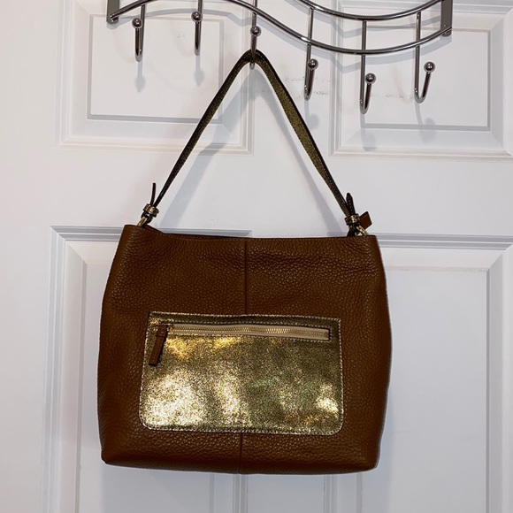 Brown & Gold Purse - Picture 1 of 3
